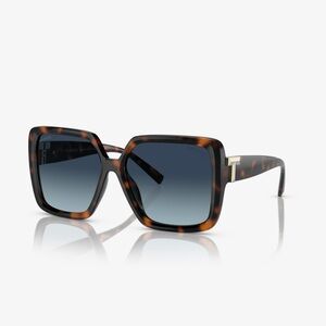 TIFFANY & Co. TF4206U 80154U Havana Azure Blu Polarized 58 Women's Sunglasses